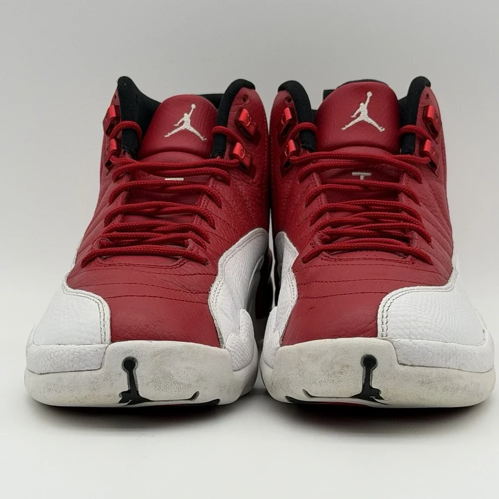 Jordan 12 Retro Gym Red Alternate 2018 White 130690-601 Size 11m Very Nice Pair
